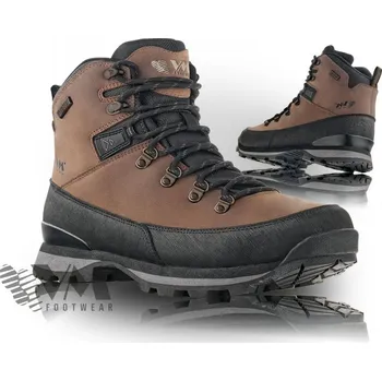 Pánské polobotky VM Footwear VILLACH 4150-40 outdoor kotníková obuv černá/ hnědá - 41