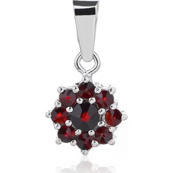 Řetízek Český Granát Jan Kos jewellery Stříbrný přívěsek 32105462