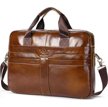 Bullcaptain pánská kožená brašna Rondro Červeno-hnědá BULLCAPTAIN GWB053s2