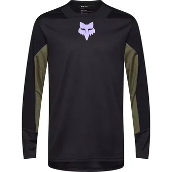 cyklistický dres Fox Defend Park LS Jersey black M