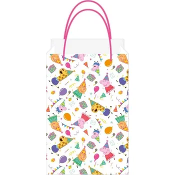 Party dekorace Papírové party tašky Peppa's party 8 ks