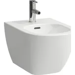 LAUFEN LUA - závěsný bidet, Advanced, H8300810003021, s 1 otvorem pro baterii uprostřed, bez postranních otvorů pro přívod vody vlevo a vpravo