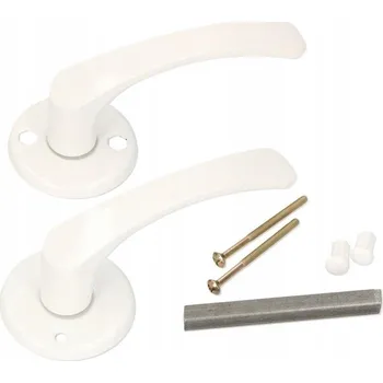 Dveřní kování Interiérová klika Kotarbau Krátká, Štítek kulatý