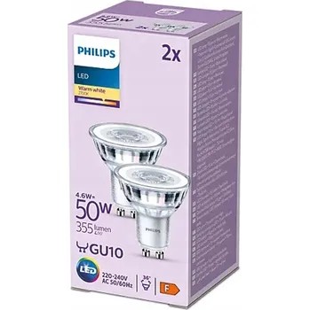 Žárovka C121 PHILIPS LED ŽÁROVKY GU10 2 ks