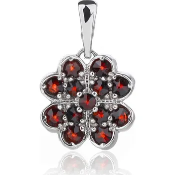 Řetízek Český Granát Jan Kos jewellery Stříbrný přívěsek 32107837