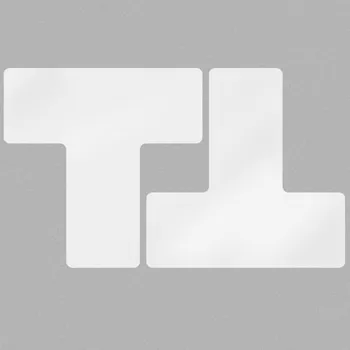 Podlahové značení - Dělící značka "T" 76,2 x 203,2 mm, 20 ks v balení, bílá