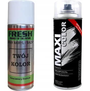 barva a nátěr na dřevo ZÁKLADNÍ LAK + BEZBARVÝ LAK VE SPREJI MERCEDES S038 DESIGNO PERLWEISS K POUŽITÍ