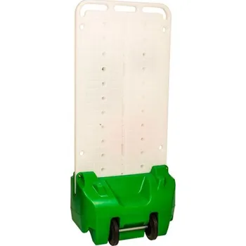 Havarijní souprava Bezpečnostní a informační plastový stojan s boxem - bílý panel, zelený box