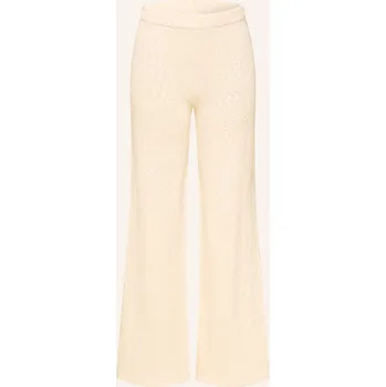 Dámské kalhoty Lezu Dámské Úpletové Kalhoty Elena, krémová, 36