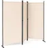 Paraván MultiGarden Skládací zahradní paraván 3panelový 164 x 167 cm, béžový