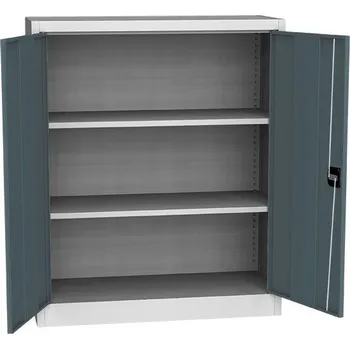 Skříňka na nářadí Univerzální skříň 2 dveře, 1150 x 950 x 400 mm, ŠEDOMODRÁ