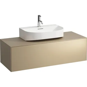 Koupelnový nábytek LAUFEN SONAR - skříňka pod umyvadlo, s 1 zásuvkou, pro umývátka H816341, H816342, s výřezem uprostřed, H4054510340401