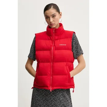 Dámská vesta Vesta Guess Jeans červená barva, W4BN59 WGII2 W4BN59.WGII2 33X, vel. XL