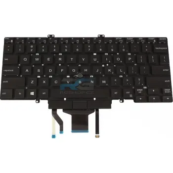 Náhradní klávesnice pro notebook Klávesnice DELL 3J9FC / POINTER LED