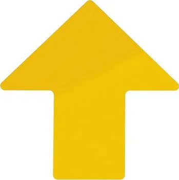 Podlahové značení - Šipky, 101,6 x 254 mm, 100 ks v balení, žluté