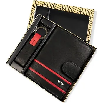 Peněženka Peterson kožená dárková sada peněženka s klíčenkou Volkmar Gregorio 97k-cube