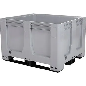 Skladový kontejner Pevný paletový kontejner s ližinami 610 l