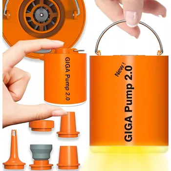 Elektrická pumpa Aerogogo GIGA PUMP 2.0 25 W akumulátorová, 5 nástavců