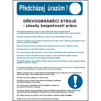 Dřevoobráběcí stroje – zásady bezpečnosti práce, Plast A3