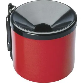 Popelník Nástěnný lakovaný popelník, červený