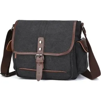 Canvasio pánská plátěná taška přes rameno Malvis Černá Canvasio 97k-cube