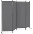 Paraván MultiGarden Skládací zahradní paraván 4panelový 216 x 167 cm šedý