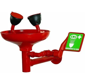 Lékárnička Oční sprcha pro montáž na zeď s miskou - červená ( Ø 26 cm )