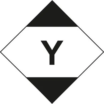 ADR nálepka, letecká doprava - samolepicí fólie (30 x 30 cm)