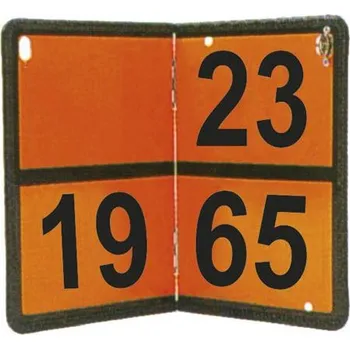 Tabulka jednoúčelová s lisovanými čísly, skládací 23/1965 ( 40 x 30 cm )