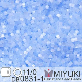 Korálek Korálky Miyuki Delica 11/0. Barva Light Periwinkle Silk DB0831-1. Balení 5g.