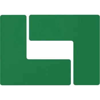 Značení Podlahové značení - Rohová značka "L" 76,2 x 203,2 mm, 20 ks v balení, zelená