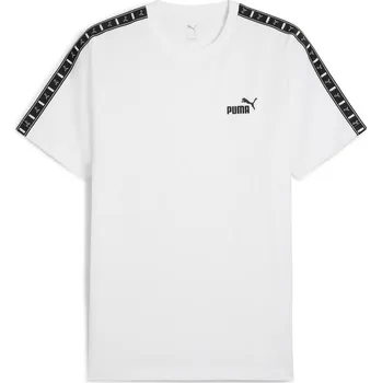 Pánské tričko Pánské tričko s krátkým rukávem Puma ESS TAPE TEE bílé 684674-02 - M | UK 6,5 | US 8,5