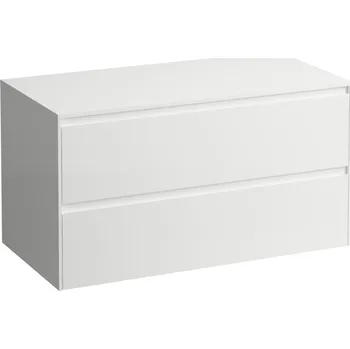 Koupelnový nábytek Lani - zásuvkový element 100 cm, bez výřezu, se 2 zásuvkami, bílá matná H4043201122601