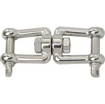 Člun Spojka řetězu otočná šekl-šekl 5mm litá ocel