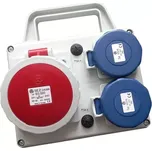 Minizásuvková kombinace Praktik-IP67, 1x3243, 2x230V s držákem (SEZ ROSPG 3230 D)