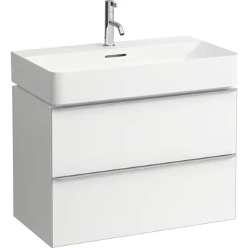 Koupelnový nábytek LAUFEN SPACE - skříňka pod umyvadlo, 2 zásuvky, včetně instalačního setu H491140, pro umyvadlo H810285, 750 mm, H4101821601001