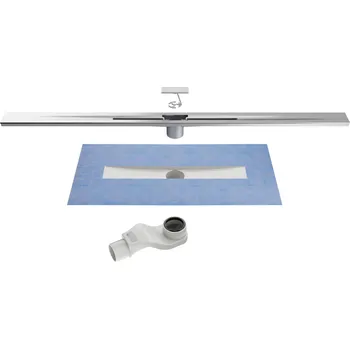 Odvodňovací žlab Jika Pure 1000 mm Stříbrná 10 x 100 x 0.019999999552965164 m