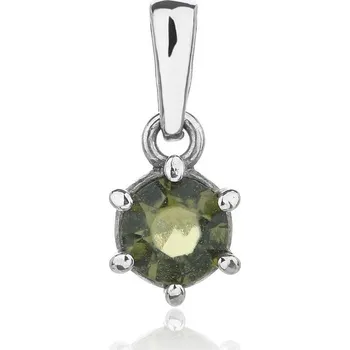 Řetízek Šperky Jan Kos Jan Kos jewellery Stříbrný přívěsek s vltavínem 32106269