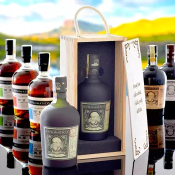 výroba alkoholu Rum Diplomatico v Dárkové Kazetě Standardní víko