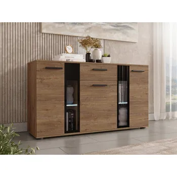 Komoda Komoda Fiesta, Barva: dub lefkas, Osvětlení: osvětlení LED MIRJAN 5902928144031