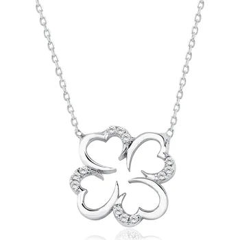 Řetízek Olivie Stříbrný řetízek ČTYŘLÍSTEK 2017 Ag 925; ≤2 g.