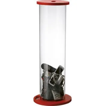 Skladový kontejner Průhledná velká nádoba na baterie, elektroodpad nebo léky