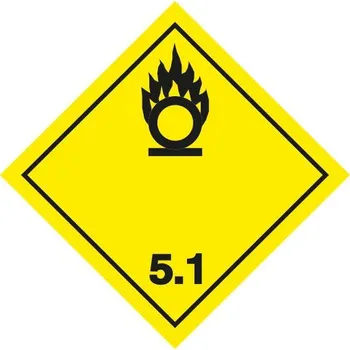 Značení Značka ADR č. 5.1, pevná na plechu (30 x 30 cm)
