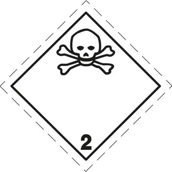 Značení Značka ADR č. 2.3 - samolepicí fólie (30 x 30 cm)