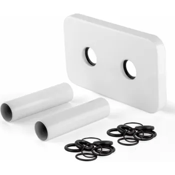 Dveřní kování NoName ROZETA DUO 50MM BÍLÁ S TĚSNĚNÍM + O18 X D-70MM // GZROZETA-DUO-062BB.70