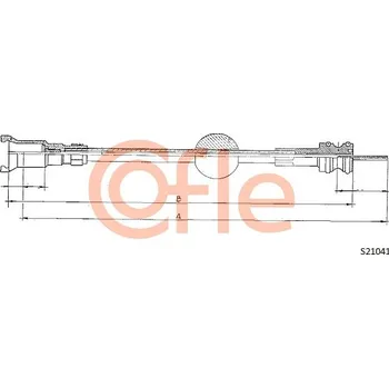 Náhon tachometru COFLE Hřídel tachometru S21041