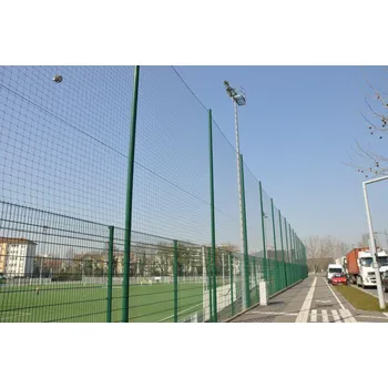 Fotbalová tréninková pomůcka POWER SHOT Sloupky a ochranná síť 30m - Ochranný kryt míče - Výška: 4m 400 CM ZELENÁ|ČERNÁ