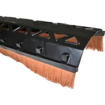 Pás větrací s kartáčem 180/65 mm, 1 m – červená