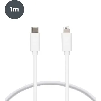 Datový kabel Ksix nabíjecí a datový kabel USB-C na Lightning, MFi, 1m