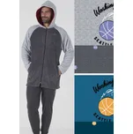 Pánská mikina Karelpiu KF5272 Tm. šedá, XXL